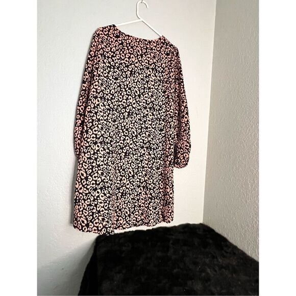 Hayden animal print leopard midi dress M sheath - Picture 3 of 3